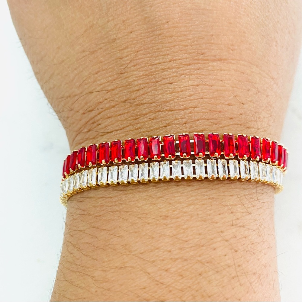 Baguette Bracelet. Tennis Bracelet